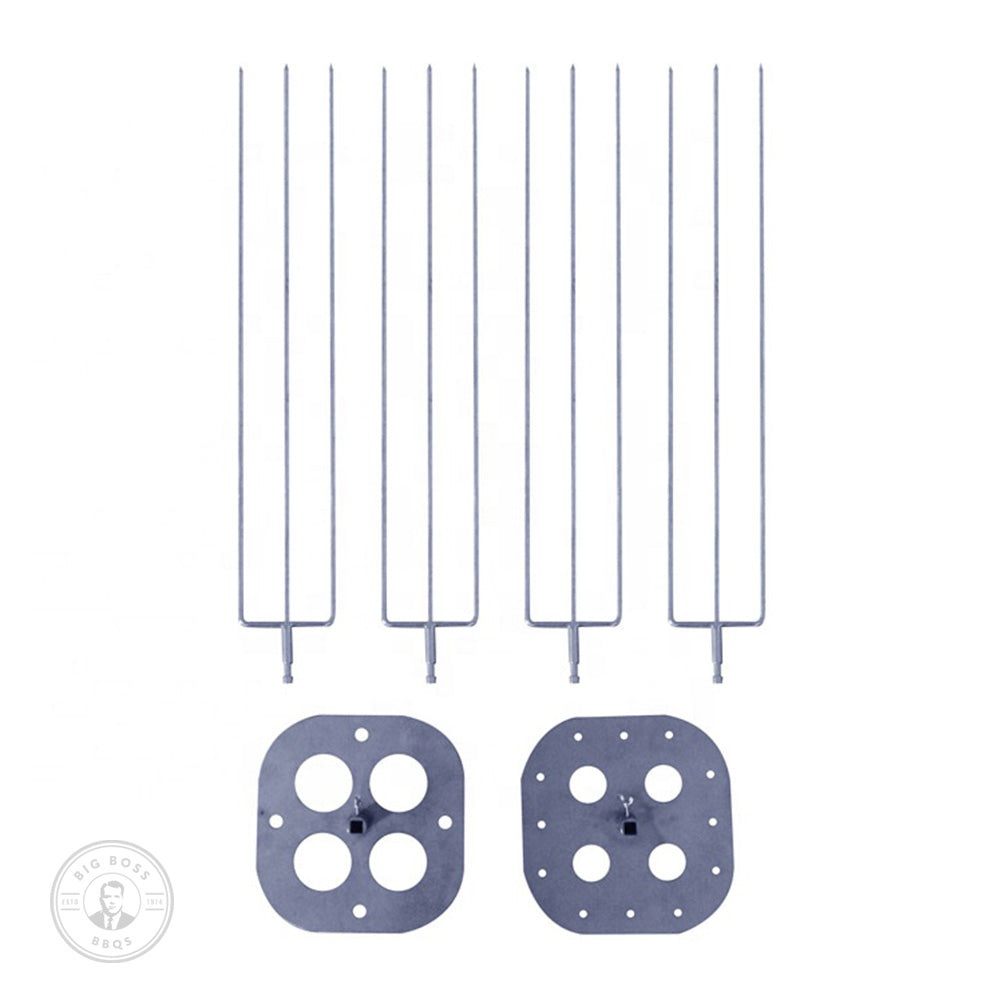 The Devil | Rotating 4 x 3 Prong Skewer